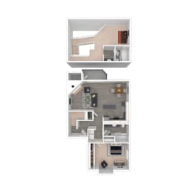 1 bed, 2 baths, 1,080 sqft, $1,798