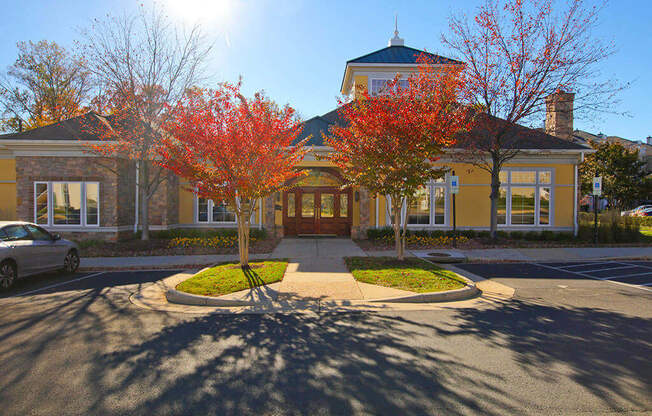 Broadlands Clubhouse Entrance at Broadlands, Ashburn, Virginia