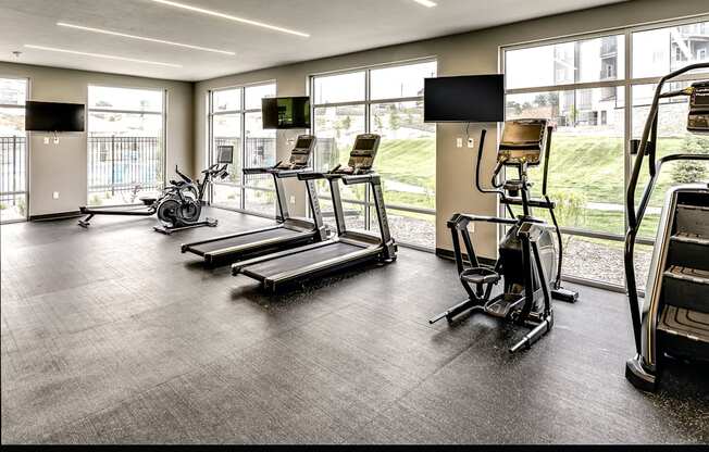 State-of-the-art clubhouse at The Westline at Flanagan Lake in Omaha, NE