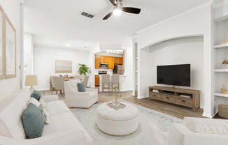 Living Room at Ballantrae Apartments, Sanford, FL, 32771