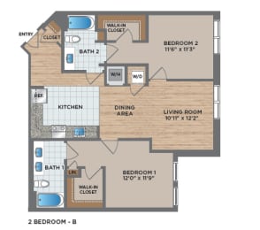 2 beds, 2 baths, 1,062 sqft, $5,183