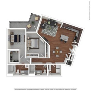 2 beds, 2 baths, 1,178 sqft, $2,831