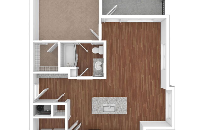 1 bed, 1 bath, 772 sqft, $1,333