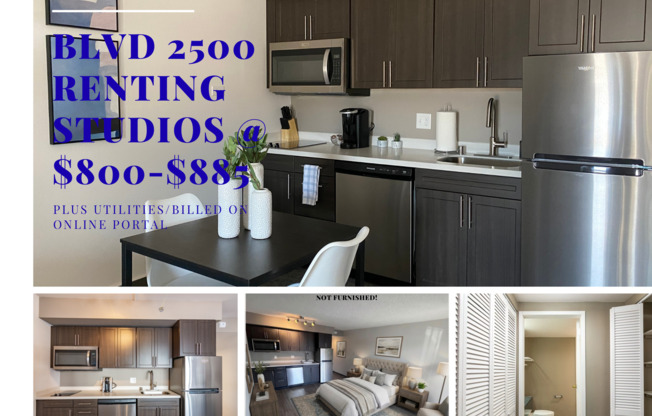 Studio, 1 bath, 335 sqft, $775