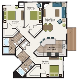 3 beds, 2 baths, 1,532 sqft, $2,195