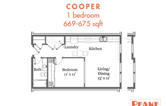 1 bed, 1 bath, 675 sqft, $1,295, Unit 310CH