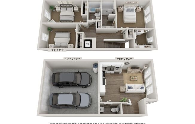 3 beds, 2.5 baths, 1,184 sqft, $1,750, Unit 4525 Colosseum Way