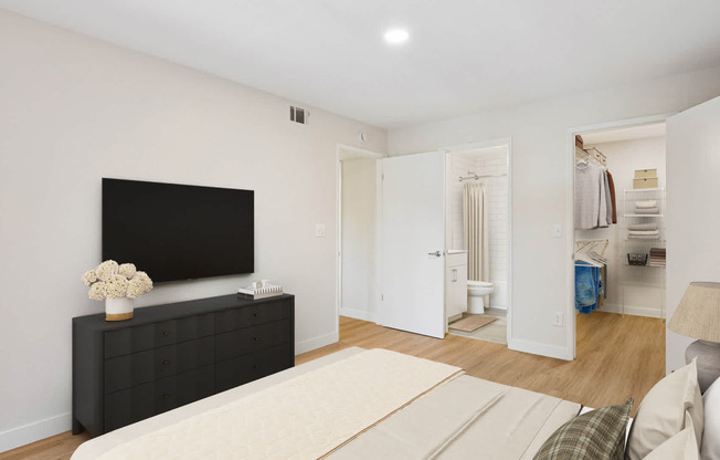 Bedroom with Hard Surface Flooring