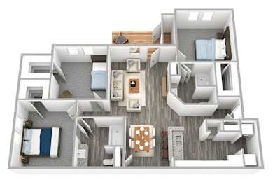 3 beds, 2 baths, 1,273 sqft, $1,803