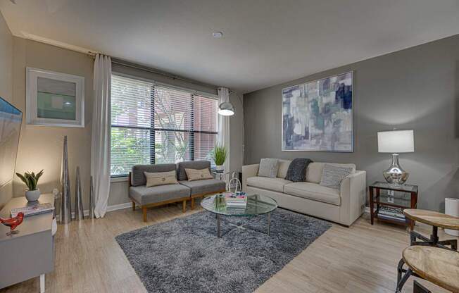 Modern Living Room at Vue Greenville, Dallas, 75206