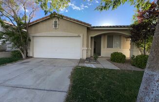 Single Story 3 bedroom with Fresh Paint & New Flooring Inside! Owner pays HOA dues. All appliances. 1,651 Sq. ft.