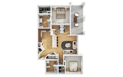 2 beds, 2 baths, 1,161 sqft, $2,090