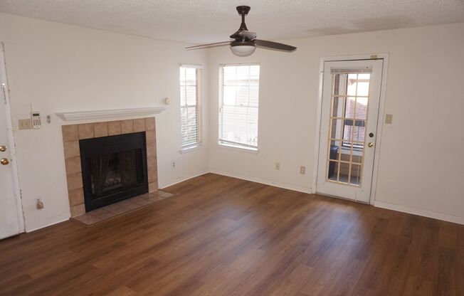 Excellent Location 2 Bed 1 Bath with Fireplace