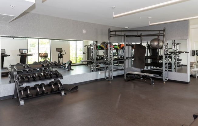 Fitness Center With Modern Equipment at CityLine Apartments, Minneapolis, 55406