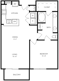 1 bed, 1 bath, 833 sqft, $1,784