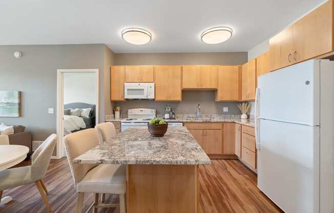 Kitchen at Oaks Landing 55+ Apartments, New Brighton, MN