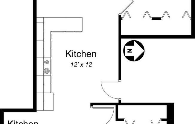 2 beds, 1 bath, 890 sqft, $2,600, Unit 1333 1B