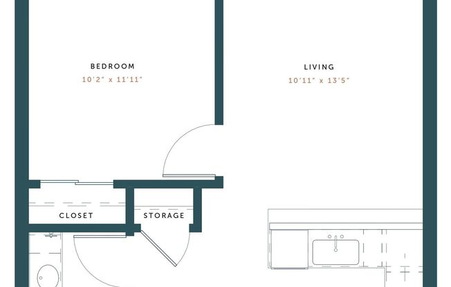 1 bed, 1 bath, 578 sqft, $2,050, Unit 606