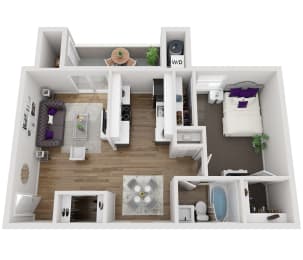 1 bed, 1 bath, 740 sqft, $1,325