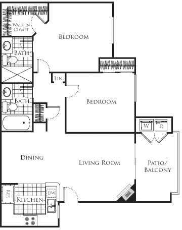 2 beds, 2 baths, 899 sqft, $2,803, Unit 362
