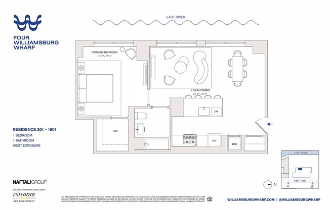 1 bed, 1 bath, $5,400, Unit 301