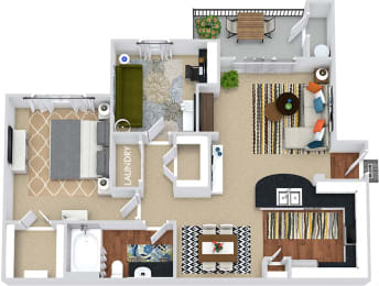 1 bed, 1 bath, 905 sqft, $1,294