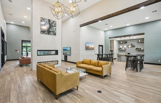 the preserve at ballantyne commons living room and dining room