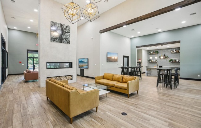 the preserve at ballantyne commons living room and dining room