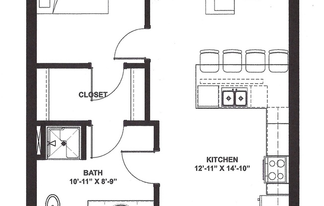 1 bed, 1 bath, 782 sqft, $1,732, Unit 204