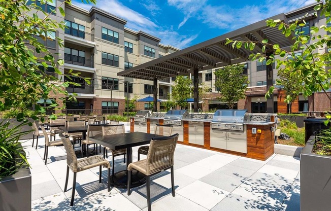 Outdoor Grill With Intimate Seating Area at One500, Teaneck, NJ, 07666