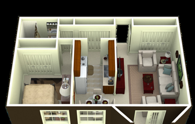 1 bed, 1 bath, 682 sqft, $1,315