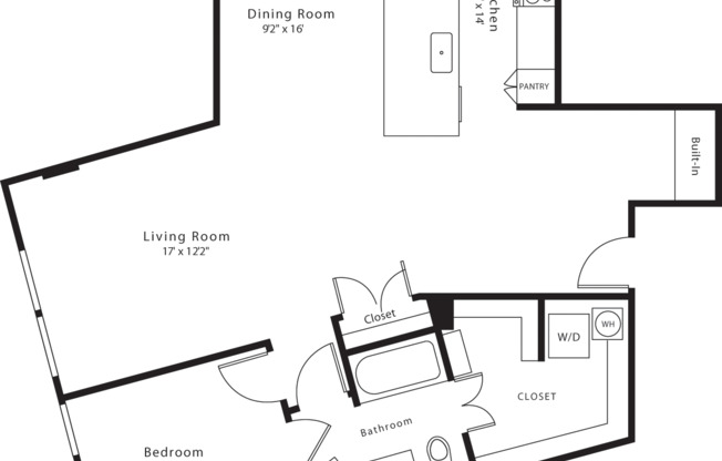 1 bed, 1 bath, 1,025 sqft, $2,600, Unit 333