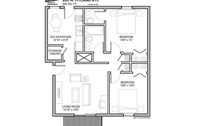 2 beds, 1.5 baths, 900 sqft, $1,105, Unit 15