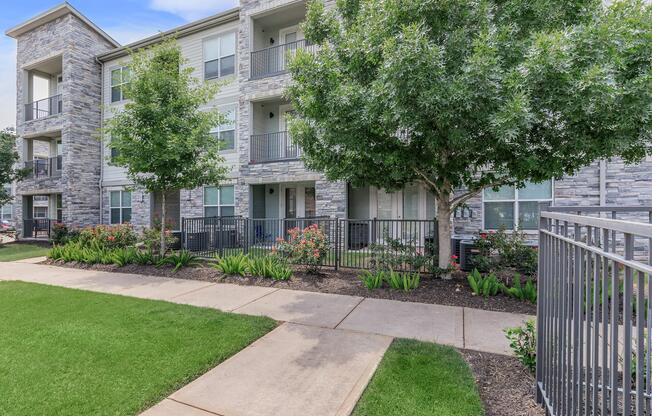 a large lawn in front of a house