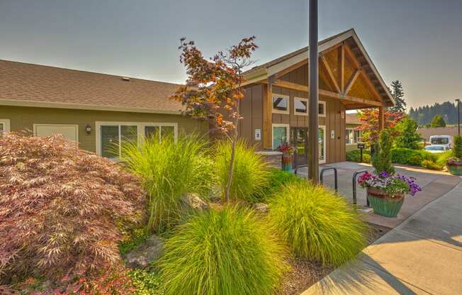 Outside of clubhouse