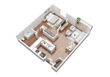 1 bed, 1 bath, 840 sqft, $2,471