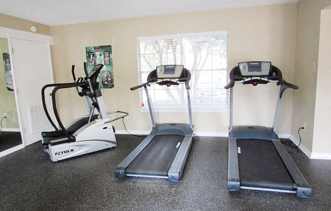 fitness center with cardio Machines