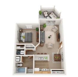 1 bed, 1 bath, 604 sqft, $1,144