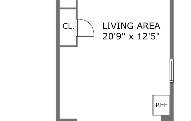 Studio, 1 bath, $2,500, Unit 1301