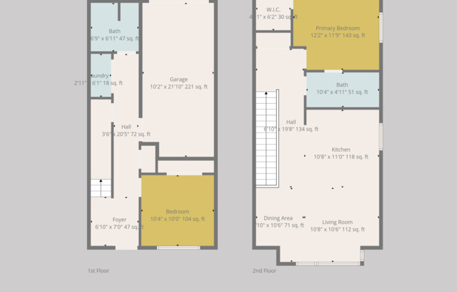 2 beds, 2 baths, 1,176 sqft, $1,945, Unit D120