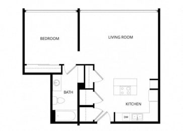 1 bed, 1 bath, 853 sqft, $1,660