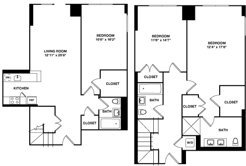 3 beds, 3 baths, 1,847 sqft, $10,500, Unit 2E