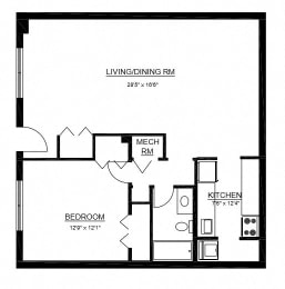 1 bed, 1 bath, 922 sqft, $1,446