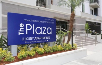 Property Signage at The Plaza Apartments, California, 90024