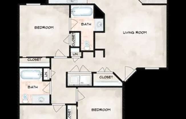 3 beds, 2 baths, 1,115 sqft, $1,865, Unit 215