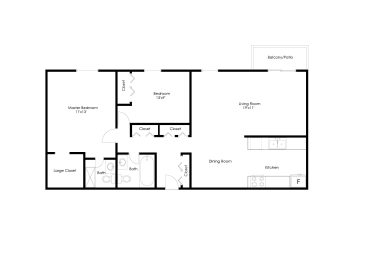 2 beds, 2 baths, 1,050 sqft, $1,760