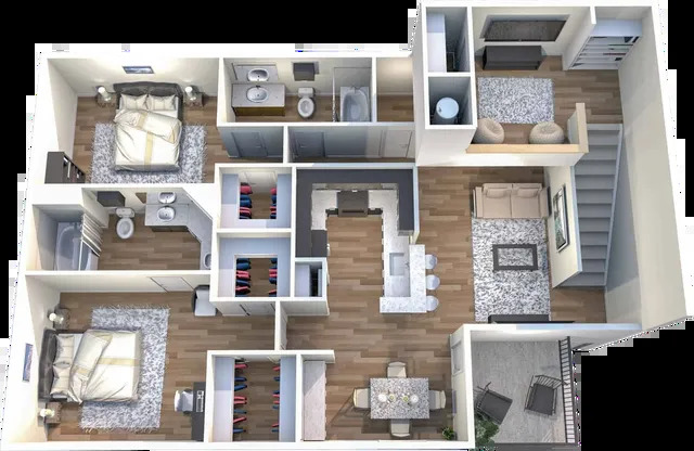 2 beds, 2 baths, 1,454 sqft, $1,905