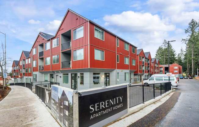 Serenity Apartments Entrance