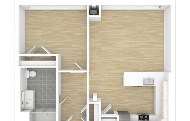 1 bed, 1 bath, 784 sqft, $1,655
