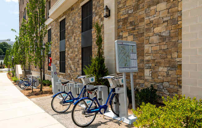 B-cycle bike share at Berkshire Dilworth, Charlotte, NC